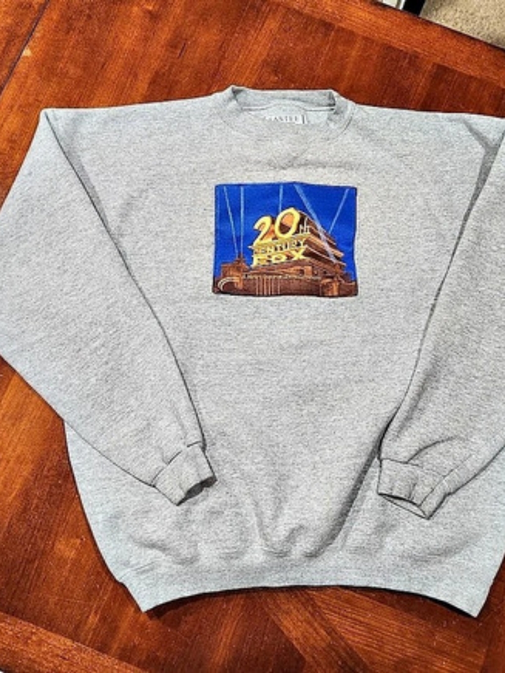 Vintage Santee 20th Century Fox Embroidered Graphic Heavyweight Sweatshirt Rare